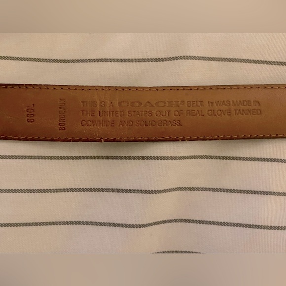 Vintage Coach Leather Belt - Picture 4 of 10